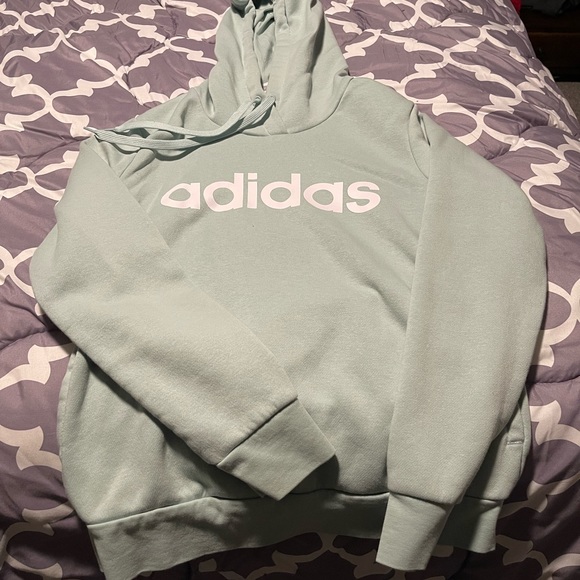 Minty green/blue Adidas sweatshirt - Picture 1 of 3